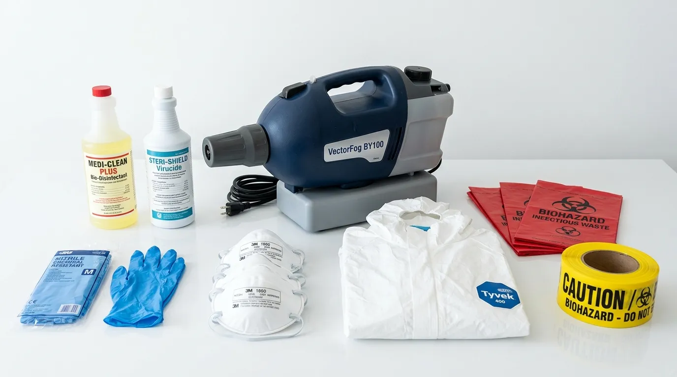 Professional biohazard remediation crew working in Jamesburg