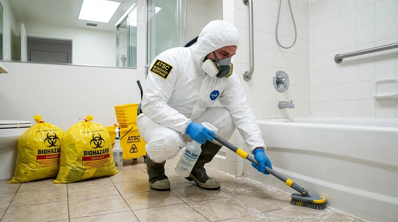 Decontamination equipment deployed for Blood Cleanup in Jamesburg